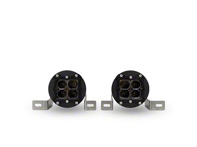 Heretic Studios Series 5 LED Fog Light Kit; Spot Beam; Clear Lens (20-25 Jeep Gladiator JT Launch Edition, Rubicon)