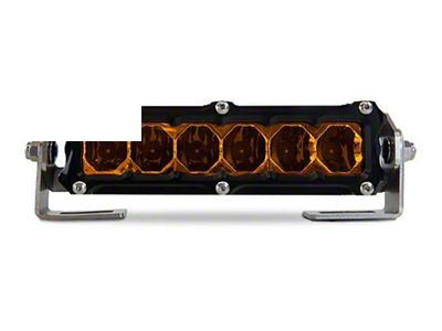 Heretic Studios 6-Inch Amber LED Light Bar; Flood Beam (Universal; Some Adaptation May Be Required)