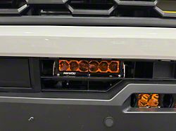Heretic Studios Dual 6-Inch LED Light Bar with Behind the Grille Mounting Brackets; Flood Beam; Amber Lens (24-25 Tacoma)