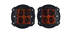 Heretic Studios Series 2 LED Fog Light Kit; Amber lens (12-23 Tacoma)