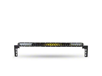 Heretic Studios 30-Inch LED Light Bar with Behind the Grille Mounting Brackets; Spot Beam; Clear Lens (14-21 Tundra)