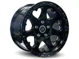 Heritage Wheel KOKORO-OR Black 6-Lug Wheel; 17x9; 12mm Offset (05-15 Tacoma)
