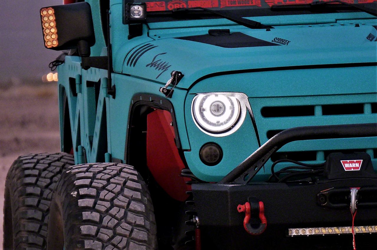 HID Projectos Jeep Wrangler 7Inch Monster Stage 2 LED Headlights