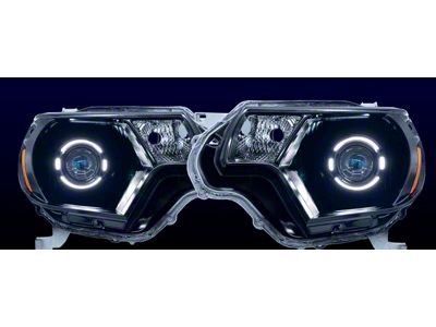 HID Projectos Expedition Series LED Headlights; Black Housing; Clear Lens (12-15 Tacoma)