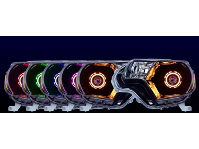 HID Projectos MONSTER Stage 3 LED Headlights; Black Housing; Clear Lens (12-15 Tacoma)