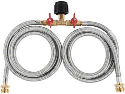 HitchFire Propane Two Way Y-Splitter Adapter Hose