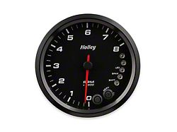 Holley 4-1/2-Inch 8K Tachometer with Shift Light; Black (Universal; Some Adaptation May Be Required)