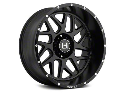 Hostile Sprocket Asphalt 6-Lug Wheel; 22x12; -44mm Offset (04-15 Titan)