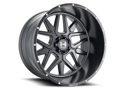Hostile Diablo Asphalt 6-Lug Wheel; 22x12; -44mm Offset (25-26 4Runner)