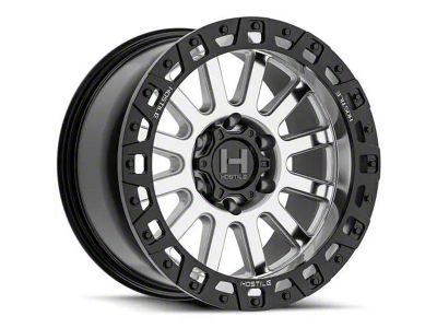 Hostile Dominator Machined 6-Lug Wheel; 17x9; 0mm Offset (25-26 4Runner)