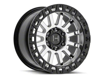 Hostile Dominator Machined 6-Lug Wheel; 20x9; 1mm Offset (21-25 Bronco, Excluding Raptor)