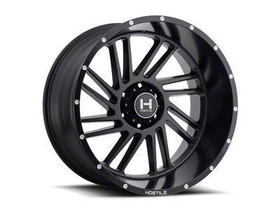 Hostile Stryker Asphalt 6-Lug Wheel; 24x14; -76mm Offset (21-25 Bronco, Excluding Raptor)
