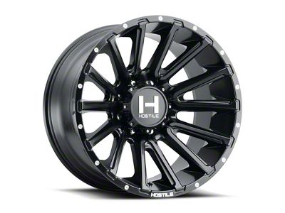 Hostile Typhoon Asphalt 6-Lug Wheel; 24x12; -44mm Offset (22-26 Bronco Raptor)