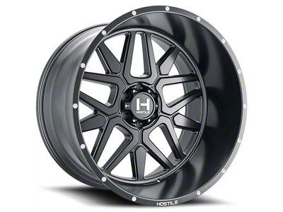 Hostile Diablo Asphalt Wheel; 22x12; -44mm Offset (20-25 Jeep Gladiator JT)