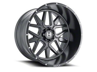 Hostile Diablo Asphalt Wheel; 22x10; -25mm Offset (22-25 Jeep Grand Cherokee WL)