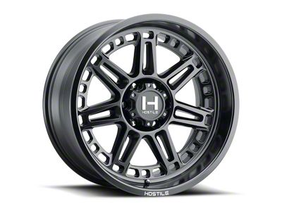 Hostile Lunatic Asphalt Wheel; 20x12; -44mm Offset (99-04 Jeep Grand Cherokee WJ)