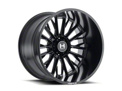 Hostile Fury Asphalt Wheel; 22x12; -44mm Offset (07-18 Jeep Wrangler JK)