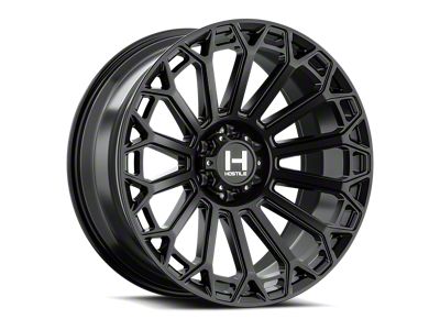 Hostile Warrior Asphalt Wheel; 22x12; -44mm Offset (07-18 Jeep Wrangler JK)