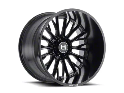 Hostile Fury Asphalt 6-Lug Wheel; 20x9; 12mm Offset (17-24 Titan)