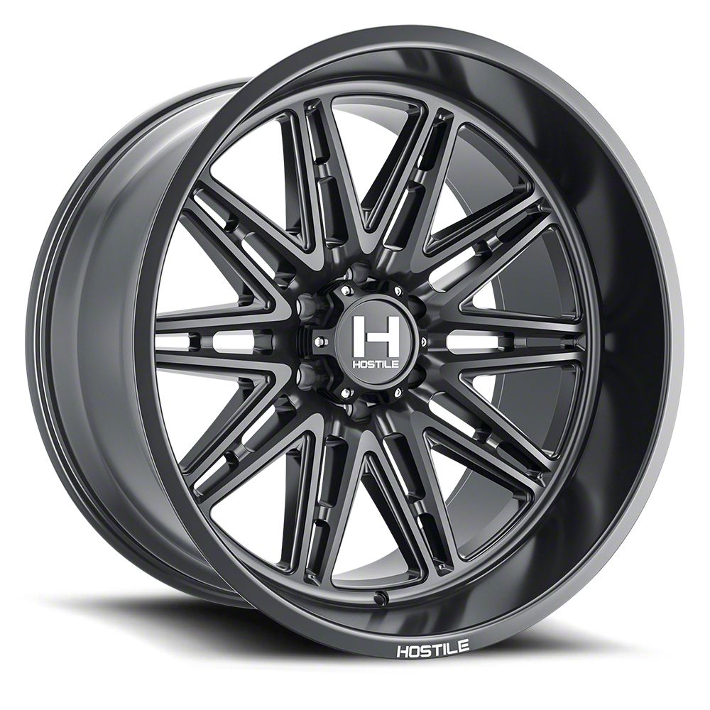 Hostile Titan Maniac Asphalt 6-Lug Wheel; 22x10; -25mm