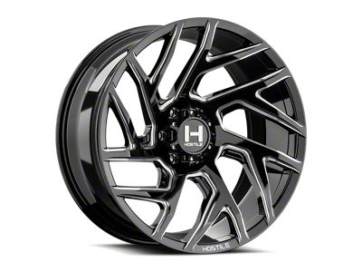 Hostile Vortex Blade Cut 6-Lug Wheel; 22x10; -25mm Offset (17-24 Titan)