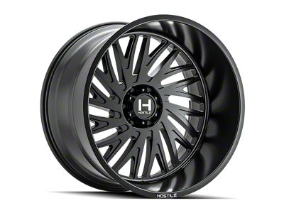 Hostile Syclone Asphalt 6-Lug Wheel; 24x14; -76mm Offset (16-24 Titan XD)