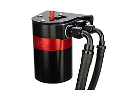 Aluminum Oil Catch Can Kit; Black (10-24 4.0L 4Runner)