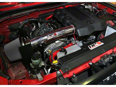 HPS Shortram Cold Air Intake; Polished (10-24 4.0L 4Runner)