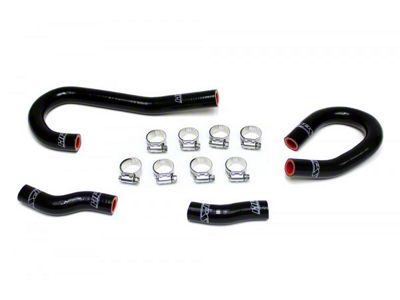 HPS Silicone Heater Coolant Hose Kit; Black (12-15 Jeep Grand Cherokee WK2 SRT, SRT8)