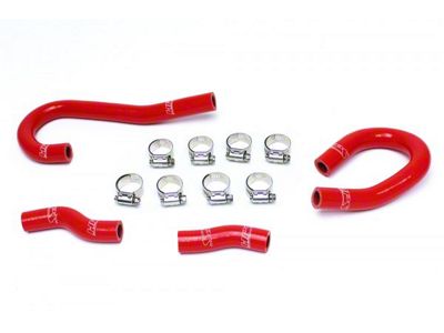 HPS Silicone Heater Coolant Hose Kit; Red (12-15 Jeep Grand Cherokee WK2 SRT, SRT8)