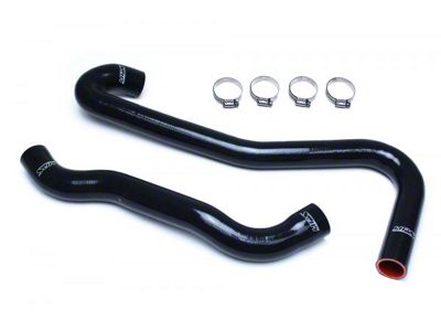 HPS Silicone Radiator Coolant Hose Kit; Black (06-08 Jeep Grand Cherokee WK SRT8)