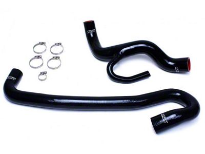 HPS Silicone Radiator Coolant Hose Kit; Black (12-18 6.4L HEMI Jeep Grand Cherokee WK2)