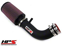 Shortram Cold Air Intake; Wrinkle Black (07-11 3.8L Jeep Wrangler JK)