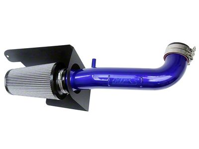HPS Shortram Cold Air Intake; Blue (12-18 3.6L Jeep Wrangler JK)