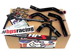 HPS Silicone Heater Coolant Hose Kit; Black (12-18 3.6L Jeep Wrangler JK)