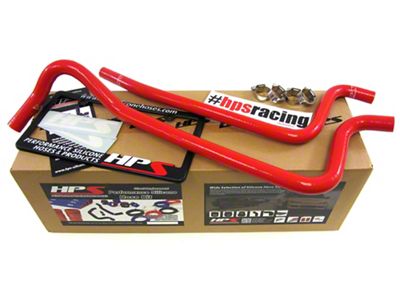 HPS Silicone Heater Coolant Hose Kit; Red (02-06 4.0L Jeep Wrangler TJ)
