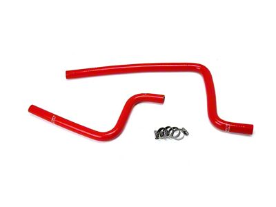 HPS Silicone Heater Coolant Hose Kit; Red (97-02 2.5L Jeep Wrangler TJ)
