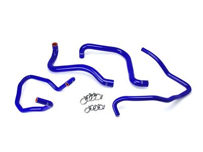 HPS Silicone Radiator and Heater Coolant Hose Kit; Blue (03-06 2.4L Jeep Wrangler TJ)