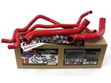 Silicone Radiator and Heater Coolant Hose Kit; Red (07-11 3.8L Jeep Wrangler JK)