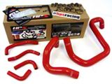 Silicone Radiator and Heater Coolant Hose Kit; Red (12-18 3.6L Jeep Wrangler JK)