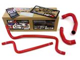 Silicone Radiator and Heater Coolant Hose Kit; Red (02-06 4.0L Jeep Wrangler TJ)