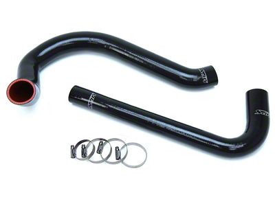 HPS Silicone Radiator Coolant Hose Kit; Black (87-95 2.5L Jeep Wrangler YJ)