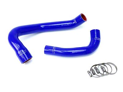 HPS Silicone Radiator Coolant Hose Kit; Blue (00-06 4.0L Jeep Wrangler TJ)