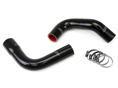 HPS Silicone Radiator Coolant Hose Kit; Black (76-86 4.2L Jeep CJ7)