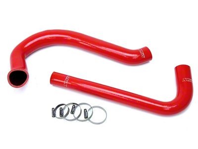 HPS Silicone Radiator Coolant Hose Kit; Red (87-95 2.5L Jeep Wrangler YJ)