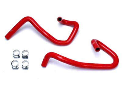 HPS Silicone Heater Coolant Hose Kit; Red (05-16 2.7L Tacoma)
