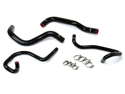 HPS Silicone Radiator and Heater Coolant Hose Kit; Black (05-16 2.7L Tacoma)