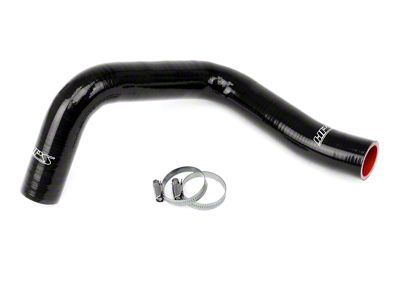 HPS Silicone Lower Radiator Coolant Hose Kit; Black (05-15 4.0L Tacoma w/ Supercharger)