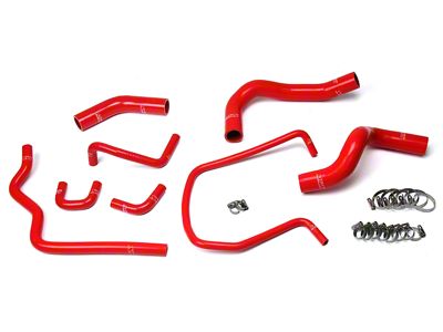 HPS Silicone Radiator Coolant Hose Kit; Red (04-15 Titan)
