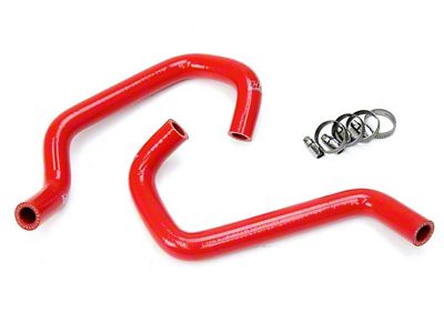 Silicone Heater Coolant Hose Kit; Red (11-15 4.0L Tundra)